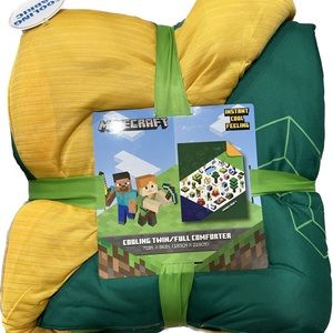 NEW Minecraft Cooling Twin/Full Comforter 72 x 86 Blanket